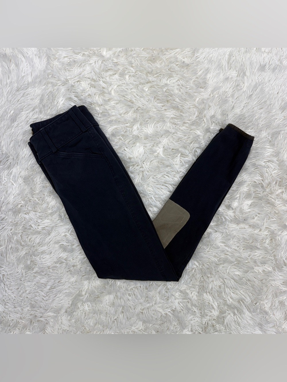 Women’s Size 24R Navy Tailored Sportsman Knee Patch Horseback Riding Breeches